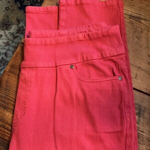 NWOT Coldwater Creek Vintage Red Straight Leg Pants 16